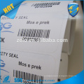 Kundenspezifische Form Gedruckte Laminierung Produkt Verpackungspapier Barcode Etikett Preis Selbstzerstörender Aufkleber